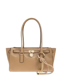 Michael Kors 31341913 Lock Detail Shoulder Bag Calf Leather Gold Tone Hardware