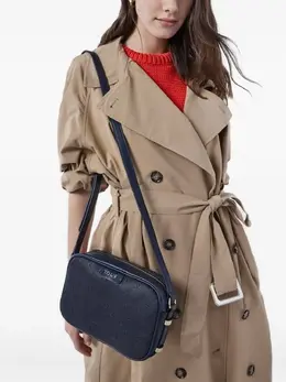 Tous Cross Body Bag 30807196 Navy Blue Monogram Embossed