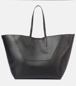 BC Duo Большая кожаная сумка-тоут Brunello Cucinelli, черный p01038081 | nero