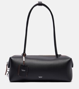 Сумка-холдер Holdall Small кожаная Max Mara, черный p01039818 | nero