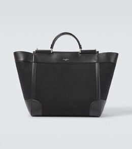 Сумка-тоут с кожаной отделкой Dolce & Gabbana, Nero/Nero p00984086 | nero/nero
