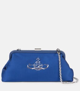 Вышитый атласный клатч Dorothy Vivienne Westwood, темно-синий p01025800 | navy