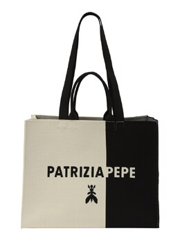 Сумка-шоппер Patrizia Pepe, цвет Black/Off white tas038105 | black/off white