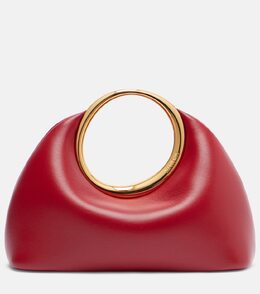 Calino Маленькая кожаная сумка-тоут Jacquemus, Dark Red p01079892 | dark red