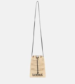 Сумка из рафии Paula's Ibiza с ремешком Loewe, Natural p01056183 | natural