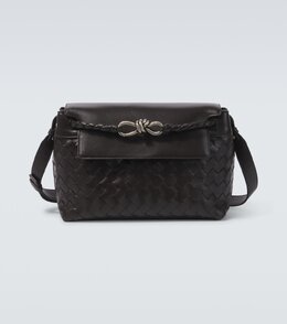 Andiamo Knot маленькая кожаная сумка-мессенджер Bottega Veneta, Fondant-Vintage Si p00998817 | fondant-vintage si