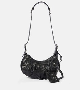 Le Cagole Маленькая кожаная сумка через плечо Balenciaga, черный p00596896 | black