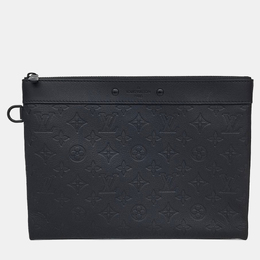 Louis Vuitton Black Leather Shadow Pochette Togo, Article 1195487