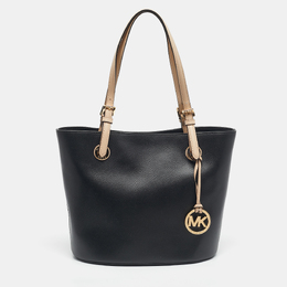 Michael Kors Black Leather Medium Jet Set Tote Bag - 1193374
