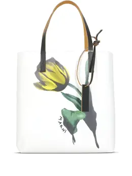 Marni tulip-print tote bag 31501906