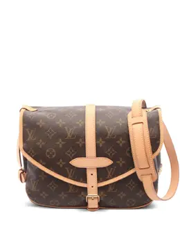 Louis Vuitton 2010 Saumur Shoulder Bag Monogram Canvas with Leather Trim, Adjustable Strap, Buckle Fastening, Article No. 31506152