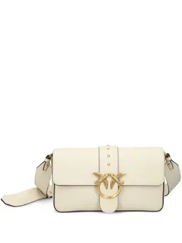 Pinko Love studded leather shoulder bag