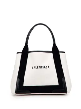 Balenciaga 2019 Canvas S Navy Cabas tote bag 31673323
