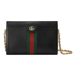 Сумка leather ophidia small shoulder bag 'black' Gucci, черный 503877-dj2dg-1060 | black