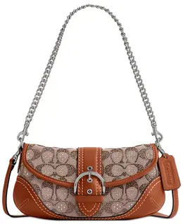 Сумка Crystals Soho Bag 25 Coach, коричневый 21464238 | silver/burnish