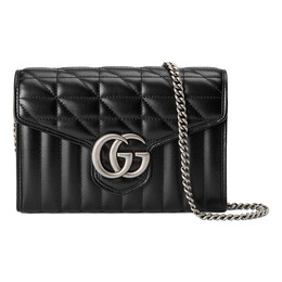 Сумка gg marmont mini bag 'black' Gucci, черный 474575-dtd5n-1000 | black