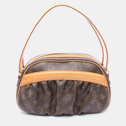 Louis Vuitton Clara Shoulder Bag Monogram Canvas Leather Brown 1196568