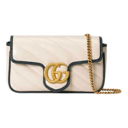 Сумка marmont series shoulder bag mini white Gucci, белый 574969-0olfx-9085 | white