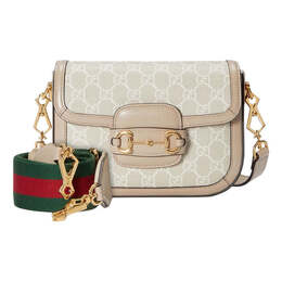 Сумка horsebit 1955 gg mini bag 'beige white' Gucci, бежевый 658574-uulag-9682 | beige/white