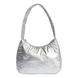 Сумка puffy satin mini shoulder bag 'silver' Adidas, серебряный ii3393 | silver