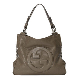 Сумка blondie small tote bag 'brown' Gucci, коричневый 751518-1aaow-2802 | brown