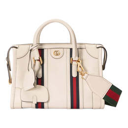 Сумка bauletto small top handle bag 'white' Gucci, белый 715772-aaa0o-9041 | white