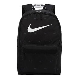 Сумка sportswear heritage swoosh backpack 'black white' Nike, черный dc7344-010 | black/white