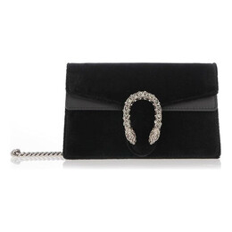 Сумка dionysus single shoulder bag mini black Gucci, черный 476432-k4dnn-8176 | black