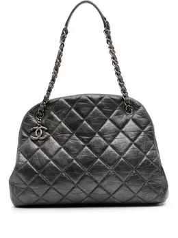 Chanel 2012 Large Aged Calfskin Just Mademoiselle Bowling Bag tote bag 31674809