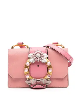 Miu Miu 2010-2025 Goatskin Madras Soft Calf Crystal Embellished crossbody bag 31688340