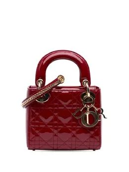 Christian Dior 2017 Mini Patent Cannage Lady Dior satchel 31687627