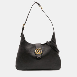 Gucci Black Medium Leather Aphrodite Crossbody Bag 1195263