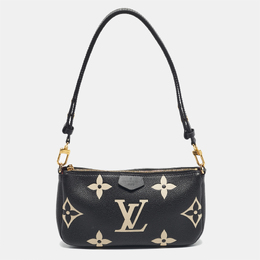 Louis Vuitton Black/Beige Empreinte Leather Multi Pochette Accessoires Bag 1194266