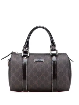 Brown Gucci GG Supreme Joy Small Boston Bag with Article Number 31684109