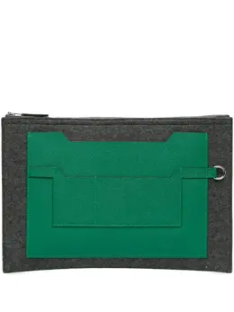 Hermes 2017 Epsom and Felt Toodoo 37 clutch bag 31687756