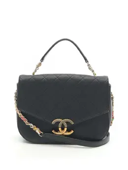 Chanel 2016-2017 Medium Caviar Paris Cuba Thread Around Flap satchel 31679617