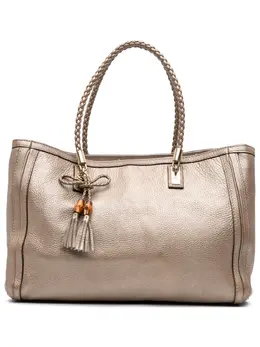 Gucci 2016-2025 Metallic Grained Leather Bella tote bag 31687785