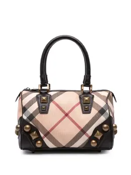 Burberry 2000-2017 Supernova Check Canvas Mega Stud Chester boston bag 31676820