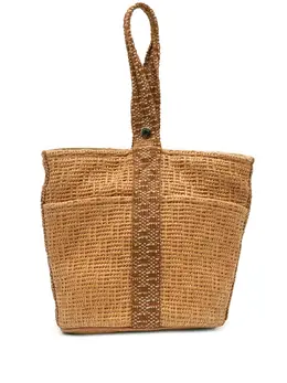 Hermes 1990-2010 Woven Straw Saxo MM bucket bag 31687724