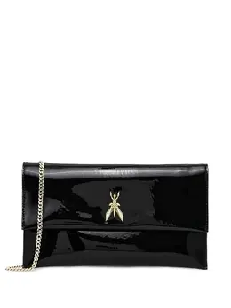 Patrizia Pepe Essential logo-hardware chain clutch 31144754