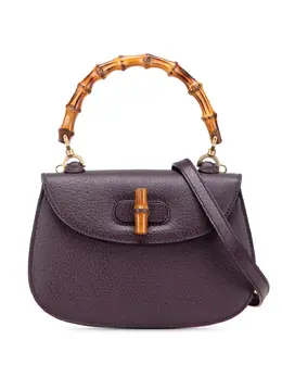 Gucci 2000-2015 Calfskin Bamboo Night satchel 31676532
