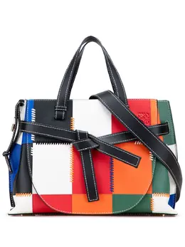 Loewe 2018 Medium Patchwork Leather Gate Top Handle satchel 31679186