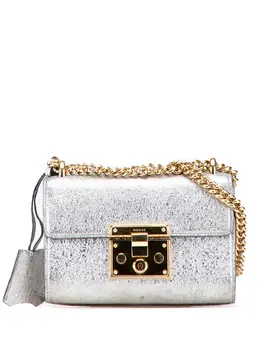 Gucci 2000-2015 Small Metallic Leather Padlock crossbody bag 31683755