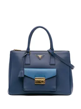 Prada 2010-2025 Saffiano Lux Galleria Double Zip Front Pocket satchel 31674797
