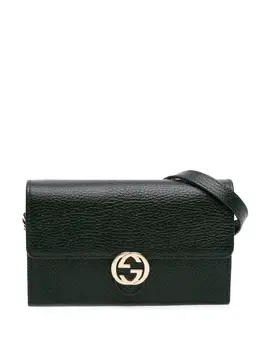 Gucci 2016-2025 Interlocking G Dollar Calfskin Wallet on Chain crossbody bag 31679927