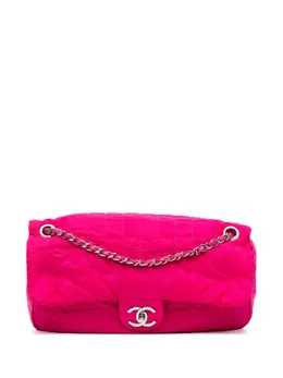 Chanel 2012 Jumbo Quilted Nylon Soft Shell Flap shoulder bag 31674887