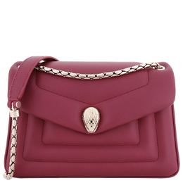 Bvlgari Serpenti Reverse Leather Shoulder Bag 292612