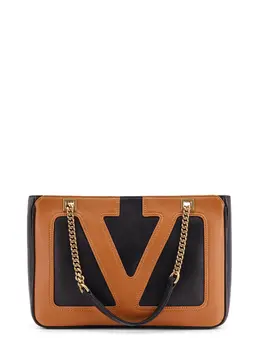 Valentino Garavani-Valentino Garavani Viva Superstar Leather Shoulder Bag With Maxi Vlogo Signature On The Front-Donna 52364922159444