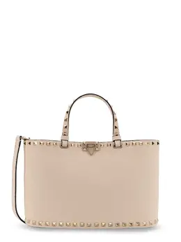 Valentino Garavani-Rockstud Small Tote Valentino Garavani Leather Shoulder Bag-Donna 52365617627476