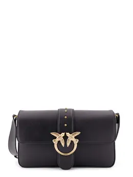 Pinko-Love One Classic Leather Shoulder Bag-Donna 52365845627220